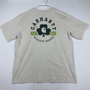 Carhartt Men's Beige Graphic Tee